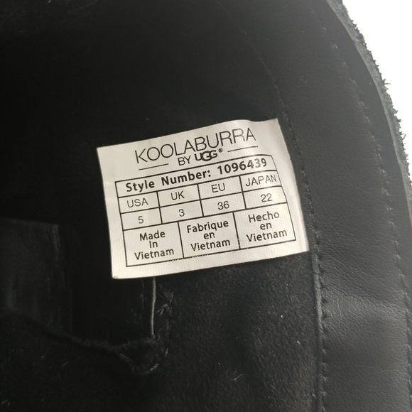 Koolaburra by UGG Lorelei Slouchy Ankle Boot Womens 5 Black Nubuck NWOB - Picture 7 of 10